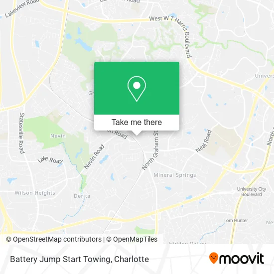 Battery Jump Start Towing map