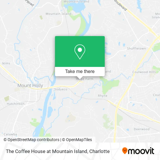 The Coffee House at Mountain Island map