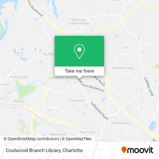 Coulwood Branch Library map