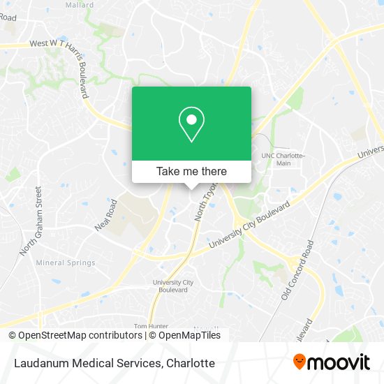 Laudanum Medical Services map