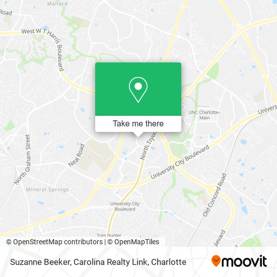 Suzanne Beeker, Carolina Realty Link map
