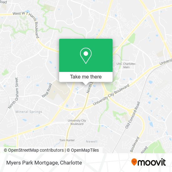 Myers Park Mortgage map