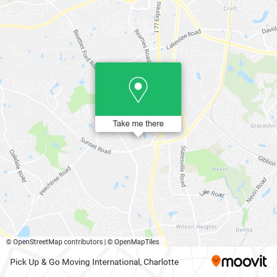 Pick Up & Go Moving International map