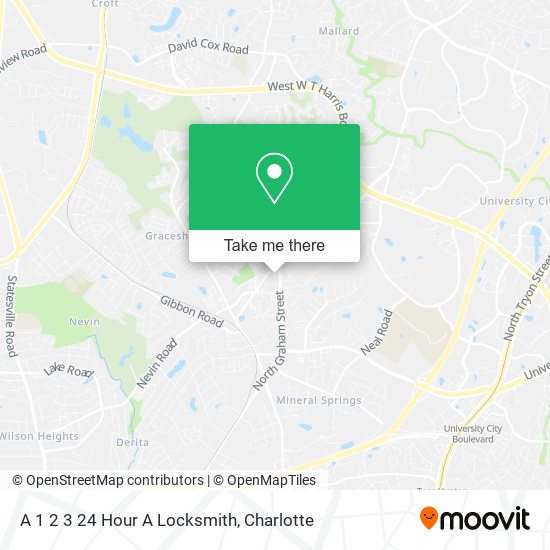 A 1 2 3 24 Hour A Locksmith map