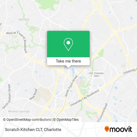 Scratch Kitchen CLT map