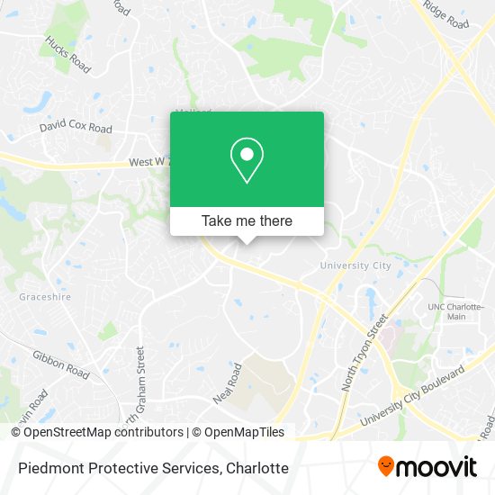 Piedmont Protective Services map