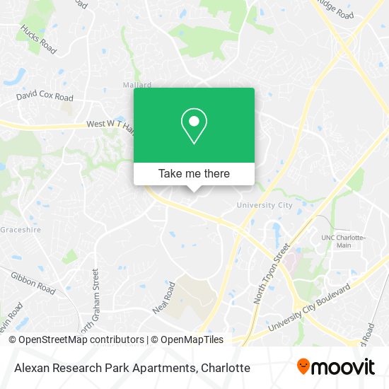 Alexan Research Park Apartments map