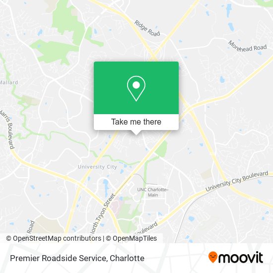 Premier Roadside Service map