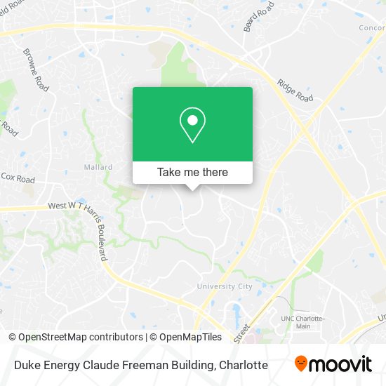 Duke Energy Claude Freeman Building map