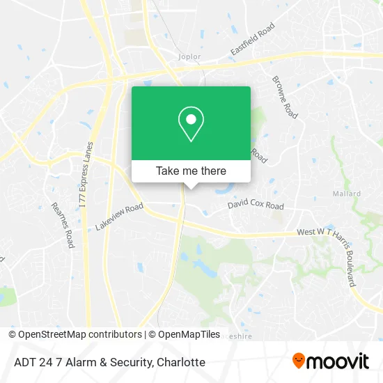 ADT 24 7 Alarm & Security map