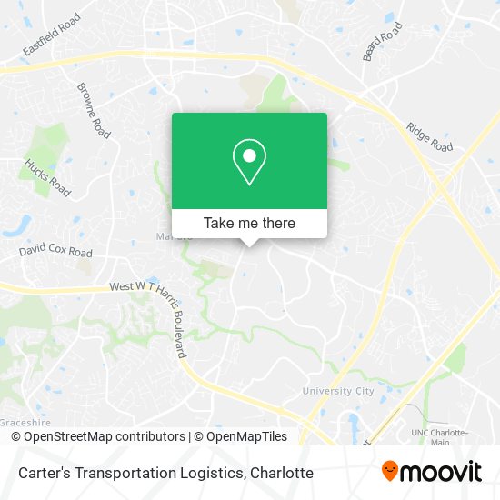 Carter's Transportation Logistics map