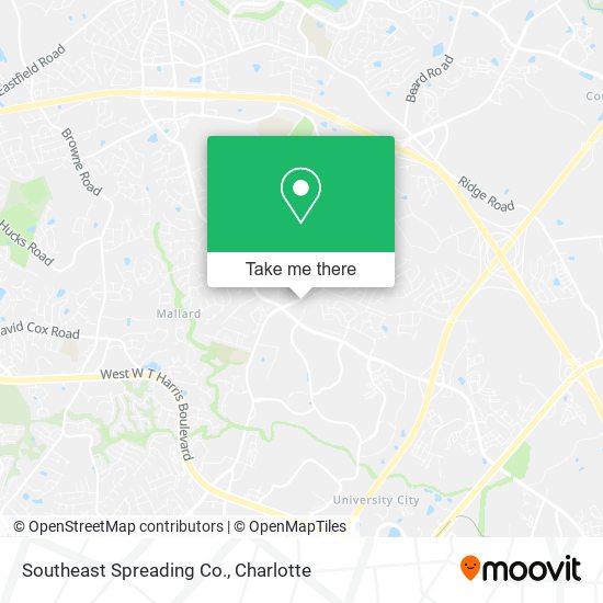 Southeast Spreading Co. map