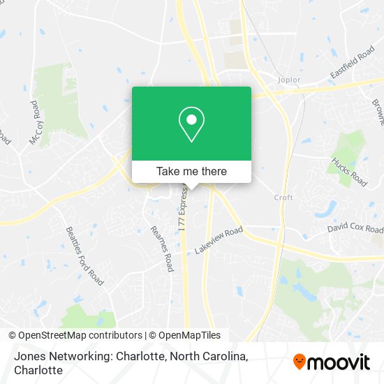 Jones Networking: Charlotte, North Carolina map