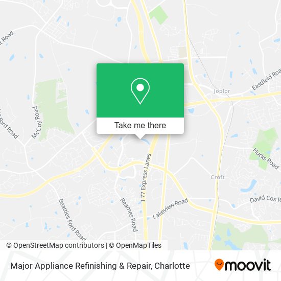Mapa de Major Appliance Refinishing & Repair