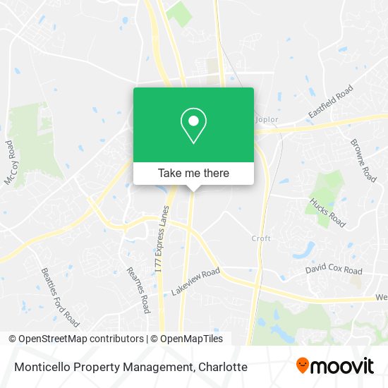 Monticello Property Management map