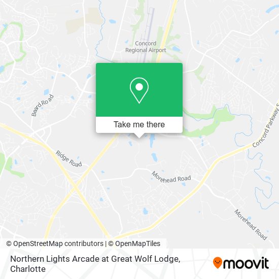 Northern Lights Arcade at Great Wolf Lodge map