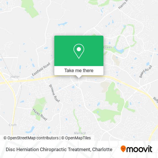 Disc Herniation Chiropractic Treatment map