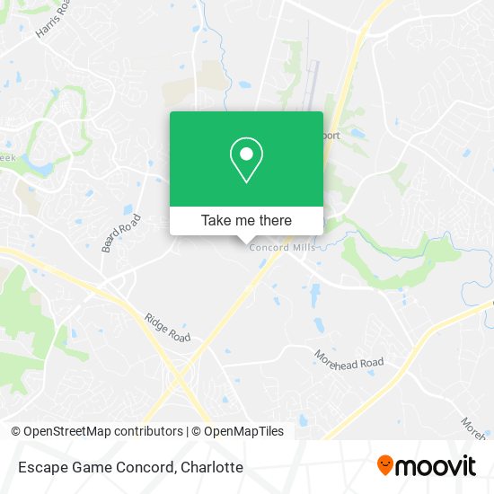 Mapa de Escape Game Concord