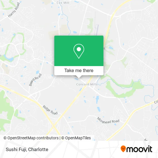 Mapa de Sushi Fuji