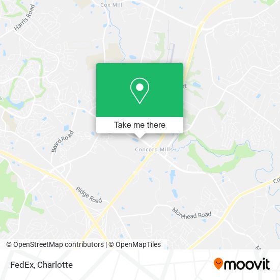 Mapa de FedEx