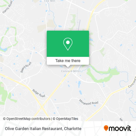 Olive Garden Italian Restaurant map