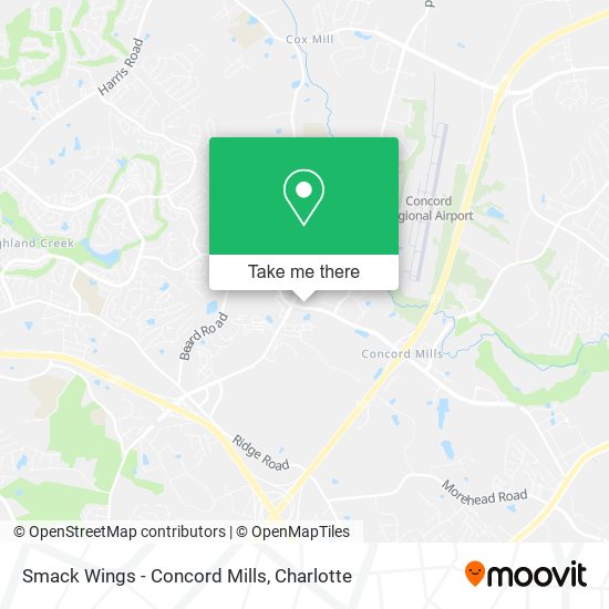 Smack Wings - Concord Mills map