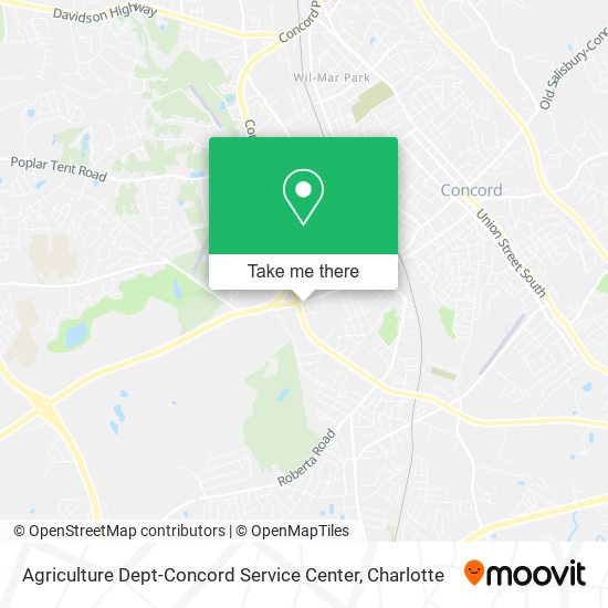 Mapa de Agriculture Dept-Concord Service Center