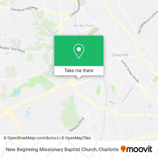 New Beginning Missionary Baptist Church map