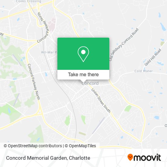 Concord Memorial Garden map