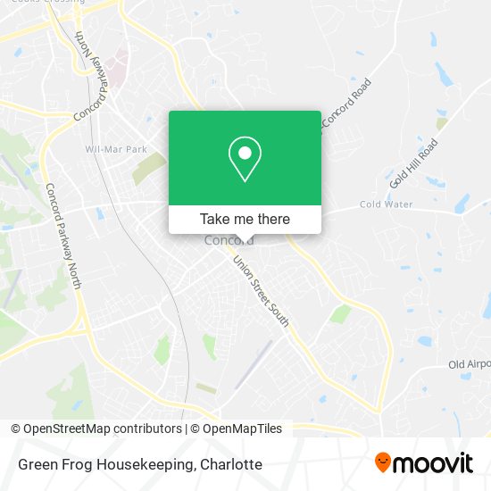 Green Frog Housekeeping map