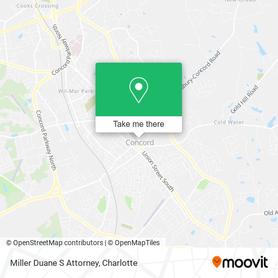 Miller Duane S Attorney map