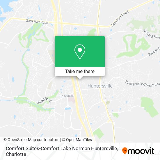 Comfort Suites-Comfort Lake Norman Huntersville map