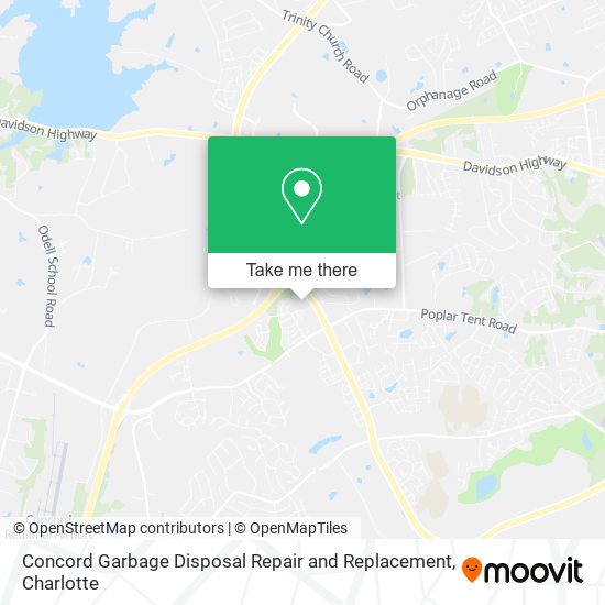 Concord Garbage Disposal Repair and Replacement map