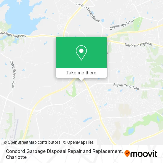 Concord Garbage Disposal Repair and Replacement map