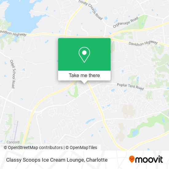 Classy Scoops Ice Cream Lounge map