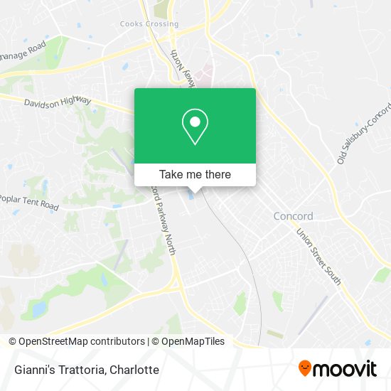 Gianni's Trattoria map