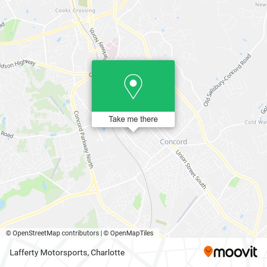 Lafferty Motorsports map