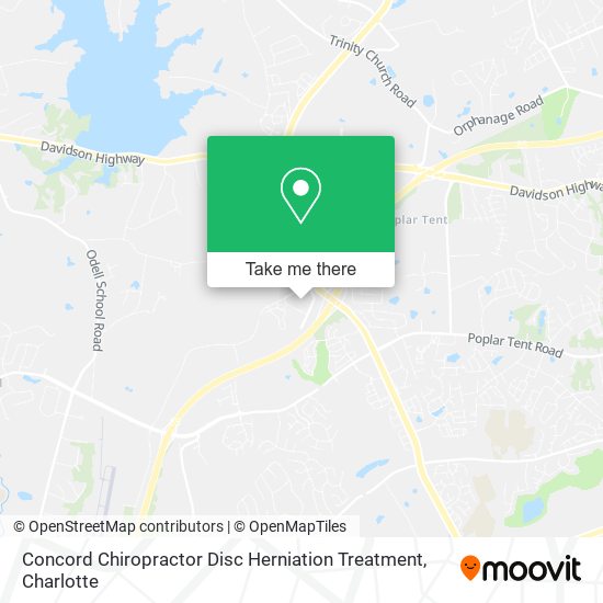 Concord Chiropractor Disc Herniation Treatment map
