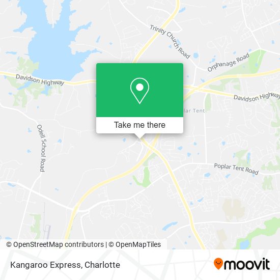 Mapa de Kangaroo Express