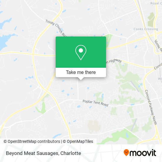 Beyond Meat Sausages map