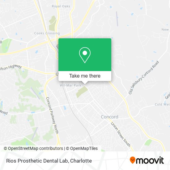 Rios Prosthetic Dental Lab map