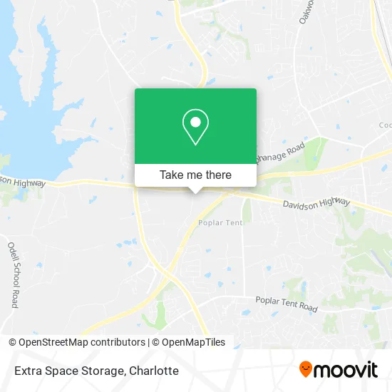 Extra Space Storage map