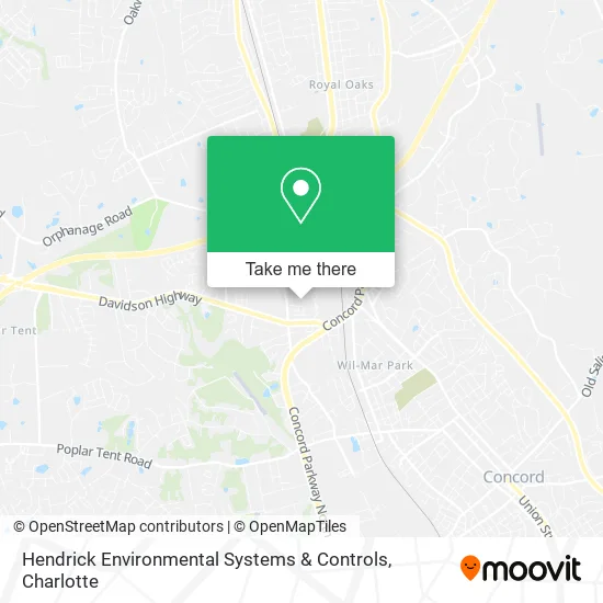 Hendrick Environmental Systems & Controls map
