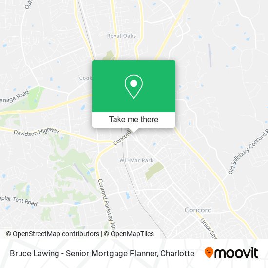 Bruce Lawing - Senior Mortgage Planner map