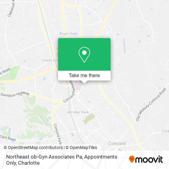 Northeast ob-Gyn Associates Pa, Appointments Only map