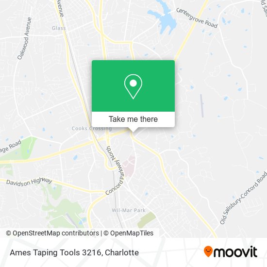 Ames Taping Tools 3216 map