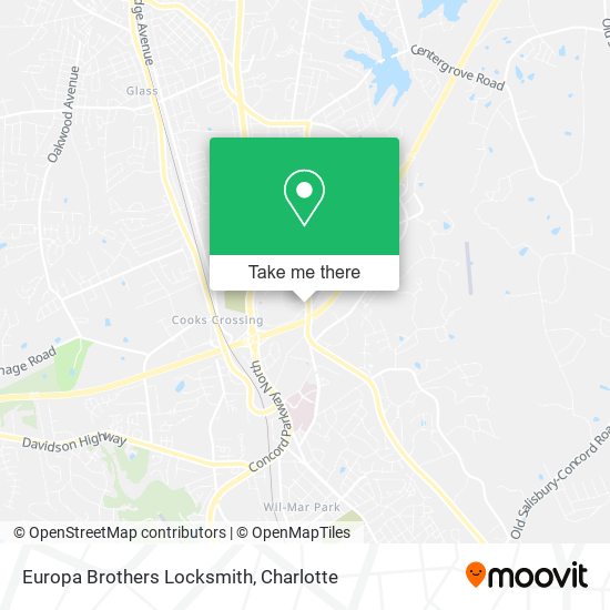 Europa Brothers Locksmith map
