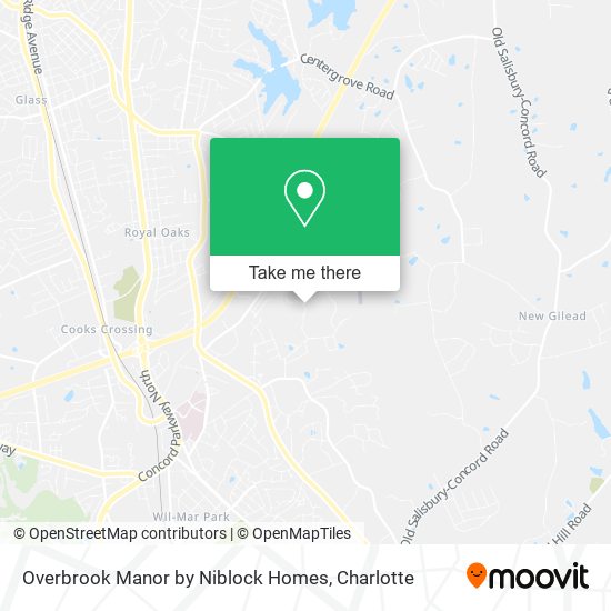 Mapa de Overbrook Manor by Niblock Homes