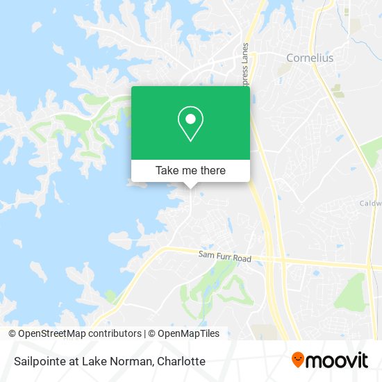 Sailpointe at Lake Norman map