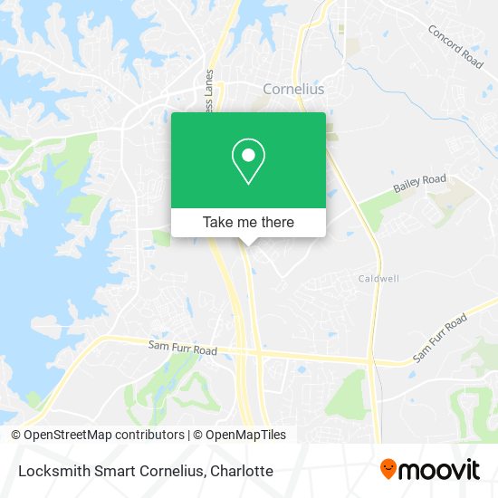 Mapa de Locksmith Smart Cornelius